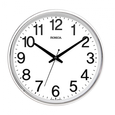 로니카 무소음 대형 크롬도금 벽시계 350C #2