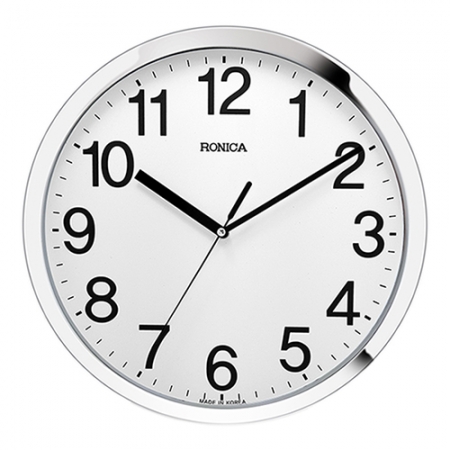 로니카 무소음 크롬도금 벽시계 300C #2