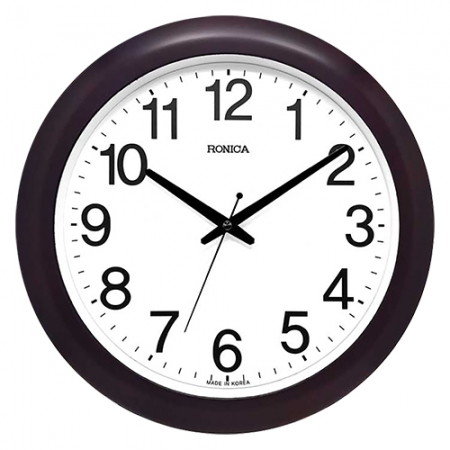 로니카 무소음 대형 우드라운드벽시계 380N #2
