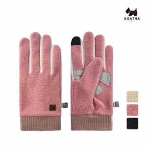 아가타 스마트터치 시보리 데일리 여성장갑