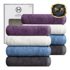 [송월타올] 뱀부 프리미엄 무지40 타올 180g 호텔수건 2P, 풀세트