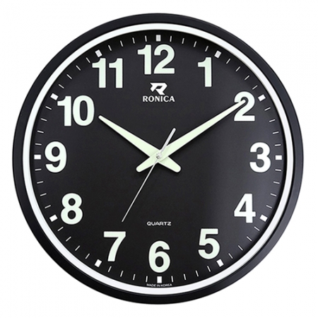 로니카블랙야광벽시계 AB3751 #2