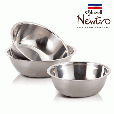 뉴트로 실속 믹싱볼 3종 세트, 믹싱볼 20cm + 22cm + 24cm #4