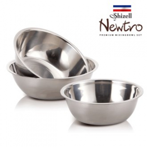 뉴트로 실속 믹싱볼 3종 세트, 믹싱볼 20cm + 22cm + 24cm