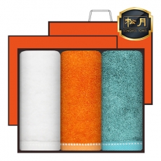 [송월타올] 솔리드 뱀부 무지타올40 3매, 고급세트, 세면타올