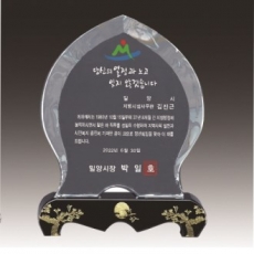 금문양 크리스탈 상패 19