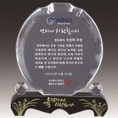 금문양 크리스탈 상패 15