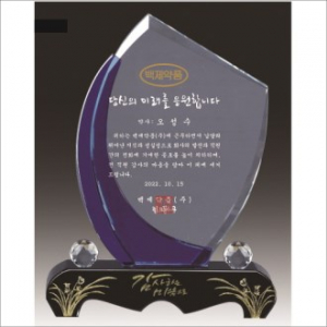 금문양 크리스탈 상패 11