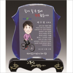 금문양 크리스탈 상패 7