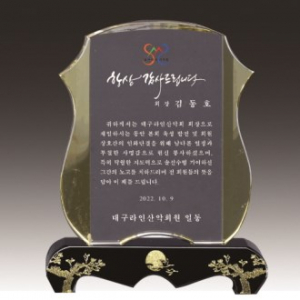 금문양 크리스탈 상패 6