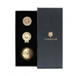 엠쿰 황금 골프공 1구 볼마커 세트