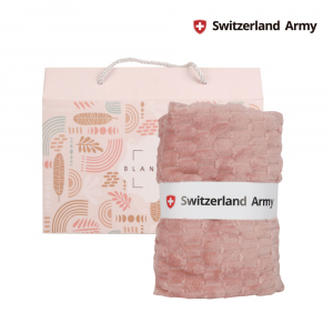 스위칠랜드아미 핑크 담요 소형