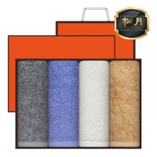 [송월타올] 갤러리 무지타올 40수 170g 4매, 고급세트, 세면타올