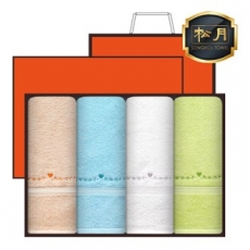 [송월타올] 스윗하트 하니36 타올 4매, 고급세트, 세면타올