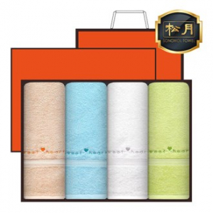 [송월타올] 스윗하트 하니36 타올 4매, 고급세트, 세면타올