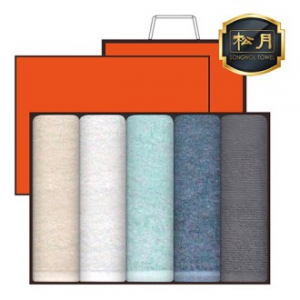 [송월타올] 라이트 무지타올 40 5매 고급 세트