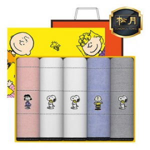 스누피 프렌즈40 타올 5매 고급 세트