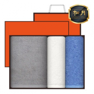 송월 프리미엄 무지타올, 세면타올 2장, 프리미엄 무지타올, 미니 바스타올 1매, 세면타올 2매 고급 세트