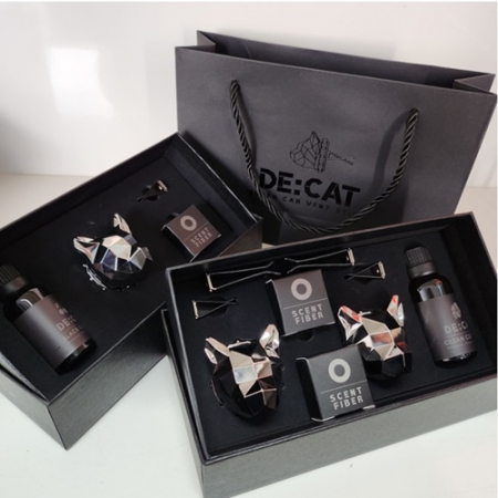 자동차 차량 방향제 디퓨저 캣A세트 30ml리필 포함 #4