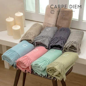 카르페디엠 3HHMF038 로고 자수 울100 머플러