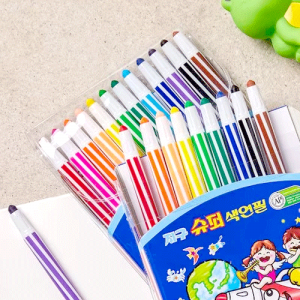 지구화학) 슈퍼 색연필 12색 (샤프식)