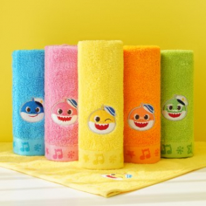 핑크퐁 아기상어 고리수건 마린 핸드타올 34x34cm