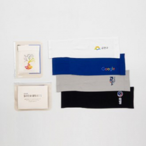 모두애 컬러 인쇄 쿨토시와 항균 가공 파우치