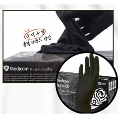 메디컴 블랙 라텍스 글러브 요리, 작업 등