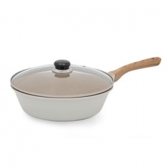 영국R 코지 인덕션IH 세라믹 궁중팬 28cm + 내열유리뚜껑