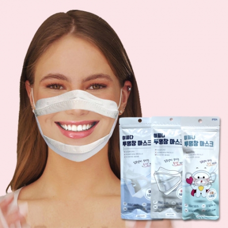 이피다 투명창 마스크 (대형, 중형, 소형) 10매입 #2