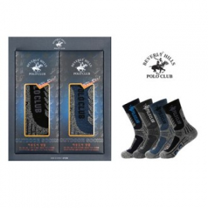 폴로클럽 기능성 장목 등산 양말 (남) 2족 세트