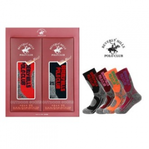 폴로클럽 기능성 장목 등산 양말 (여) 2족 세트