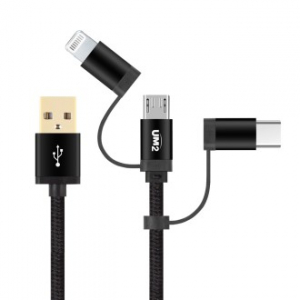 UM2 3in1 케이블 MFI 인증 (1.2M)