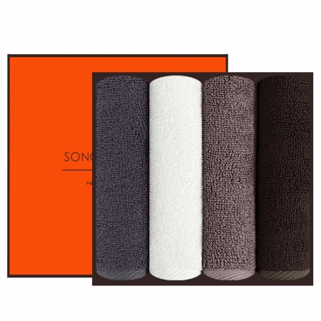 [송월타올]  뱀부 심플베이직 4P 선물세트 수건 답례 수건 #2