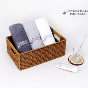 폴로클럽 격자 타올(1P), 40x80cm