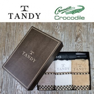 탠디 클래식 체크타올 + 크로커다일 3단 65 전자동 우산 세트 - 32번 베이직