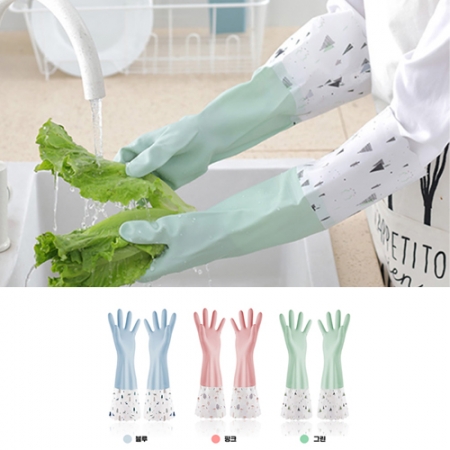 기모 PVC 고무장갑 기본형 #2