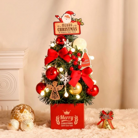 40cm 쁘띠레드 매직 미니트리풀세트 크리스마스 탁상용트리 #2