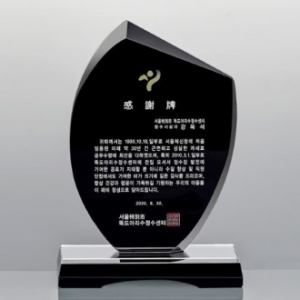 블랙 크리스탈 상패 SD13)305-2