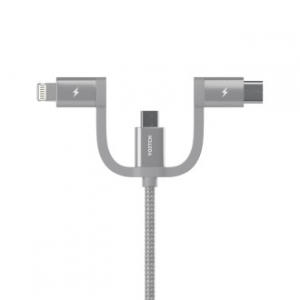 [요이치] 애플 Mfi 인증 마운틴 3in1 충전케이블 100cm