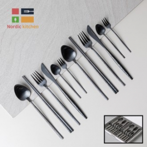 노르딕키친 플로린스 커트러리 14p 블랙