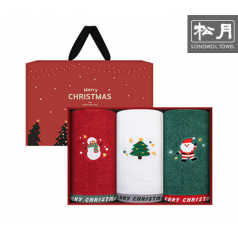 [송월타올] 메리크리스마스 140g 3p 세트