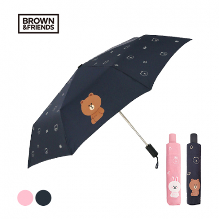 라인프렌즈 3단 데일리 패턴 전자동 우산 #2