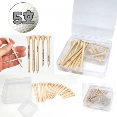 [대나무 골프티 세트 - 5호] 숏티 / 롱티 / 인쇄 가능 #3