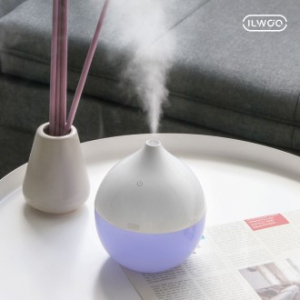 [일우] 무드등 물방울 터치 무선 미니 가습기 (저소음 / 간편 세척)