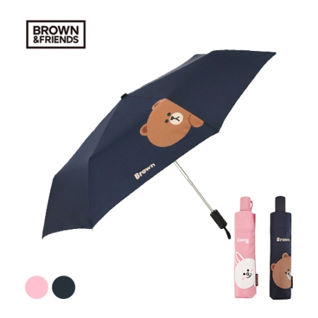 라인프렌즈 3단 빼꼼 라인 전자동 우산 #2