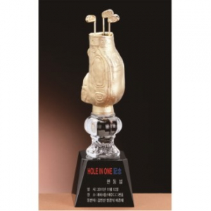 금속크리스탈 골프백 트로피 198