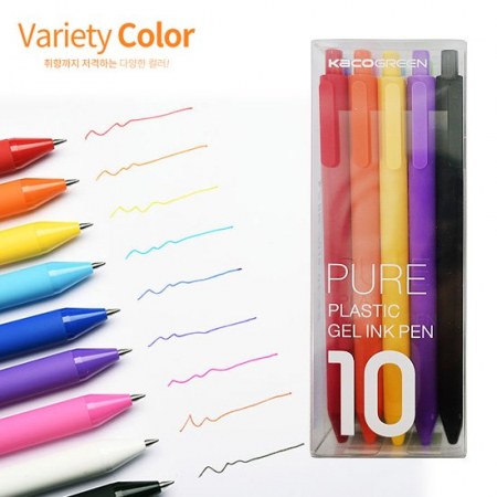 샤오미 KACO 퓨어 소프트 젤펜 10색상 세트 #2