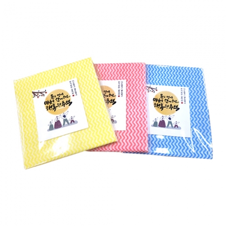 케어맨 5매 접지 홍보간지 삽입 행주 #2