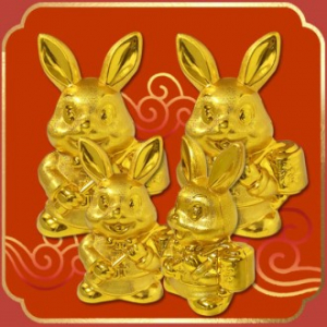2023년 계묘년 황금 토끼 저금통